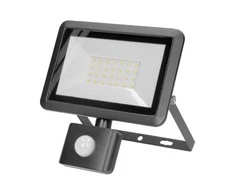 Orno FARO S LED prožektorius su PIR 30W, 2400lm, IP44, 4000K, aliuminis + stiklas