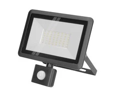Orno FARO S LED prožektorius su PIR 50W, 4000lm, IP44, 4000K, aliuminis + stiklas
