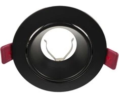 Orno FONDI RC dekoratyvinis prožektoriaus rėmelis, MR16/GU10, maks. 50 W, apvalus, fiksuotas, aliuminis, juodas