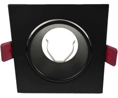 Orno FONDI SC dekoratyvinis rėmelis prožektoriui, MR16/GU10, maks. 50 W, kvadratinis, fiksuotas, aliuminis, juodas