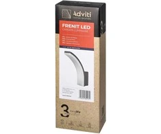 Sieninis šviestuvas Orno FRENIT LED 20W, sodo šviestuvas, 2000lm, IP65, 4000K, pilka