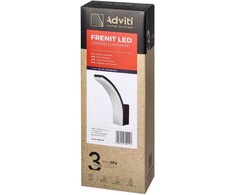 Sieninis šviestuvas Orno FRENIT LED 20W, sodo šviestuvas, 2000lm, IP65, 4000K, juodas