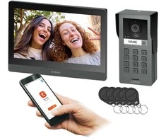 Orno GADI, vienos šeimos vaizdo domofono komplektas, 2 laidų, 10 colių, Wi-Fi, lietimui jautrus ekranas, „Full HD“, RFID, šifravimo įrenginys