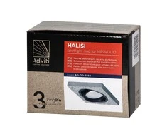 Orno HALISI SM dekoratyvinis prožektoriaus rėmelis, kvadratinis, judrus, juodas, MR16/GU10, maks. 50 W