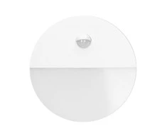 Sieninis šviestuvas Orno HALIT LED 10W, sodo šviestuvas su judesio jutikliu 140°, 600lm, IP65, 4000K, IK10, baltas