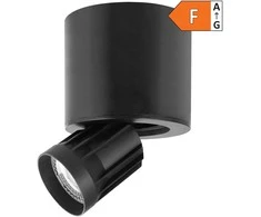 HEMERA LED įleidžiamas šviestuvas 2in1, 7W, 650lm, 3000/4000/6500K, juodas