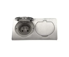 Orno Įleidžiamas kištukinis lizdas 2x250V OR-AE-1398, inox