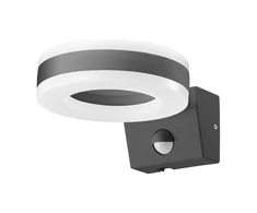Sieninis šviestuvas Orno HOWLIT LED 20W, sodo šviestuvas su judesio jutikliu, 1800lm, IP65, 4000K, pilkas