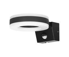 Sieninis šviestuvas Orno HOWLIT LED 20W, sodo šviestuvas su judesio jutikliu, 1800lm, IP65, 4000K, juodas