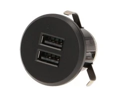 Orno Įkroviklis 2xUSB 3.4A įkroviklis, įleidžiamas, juodas