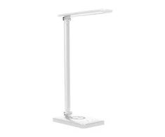 Orno ISIYO LED 7W stalinė lempa su indukciniu ir USB įkrovikliu, 390lm, 3000-4000-6000K, spalvos temperatūros keitimo ir pritemdymo funkcija, balta