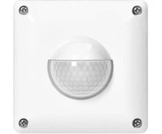 Orno Czujnik Judesio jutiklis, 2 ir 3 laidų, 190°, IP65, 250 W, veikimo nuotolis ≥ 20 m, dėžutei, baltas