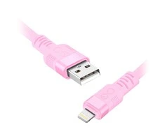 Orno Kabelis USB-A - „Lightning eXc WHIPPY Pro“ laidas, 0,9 m, 12 W, greitas įkrovimas, pastelinių spalvų mišinys