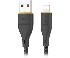 Orno Kabelis USB-A - „Lightning“ Miccell VQ-D06 laidas, 2.4A, 1m, juodas