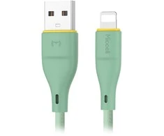 Orno Kabelis USB-A - „Lightning“ Miccell VQ-D06 laidas, 2.4A, 1m, žalias