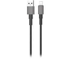 Kabelis USB-A - „Lightning“ Miccell VQ-D34 laidas, 2.4A, 1.2m, juodas