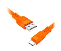 Orno Kabelis USB-A - USB-C eXc WHIPPY Pro laidas, 0,9 m, 60 W, greitas įkrovimas, neoninės spalvos