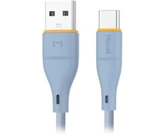 Kabelis USB-A - USB-C laidas Miccell VQ-D06, 2.4A, 1m, mėlynas