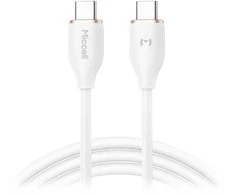 Orno Kabelis USB-C - USB-C Miccell VQ-D09 laidas, 100 W, 1,5 m, baltas