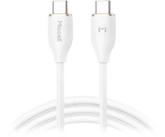 Orno Kabelis USB-C - USB-C Miccell VQ-D09 laidas, 60 W, 1,5 m, baltas