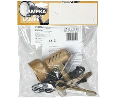 Orno KELLY, stalinis šviestuvas su segtuku, 40W, E14, plienas + plastikas, auksinis