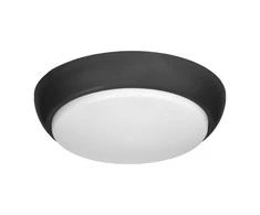 Lubinis šviestuvas Orno KOKO šviestuvas 2xE27 su mikrobangų judesio jutikliu, 2x40W, juodas polipropilenas, matinis polikarbonato gaubtas, IP44, IK10