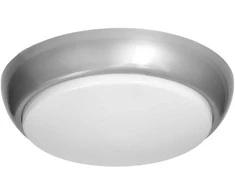 Lubinis šviestuvas Orno KOKO šviestuvas 2xE27 su mikrobangų judesio jutikliu, 2x40W, sidabro-polipropileno, matinis gaubtas-polikarbonato, IP44, IK10