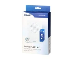 Orno Dzwonek Vieno tono laidinis elektroninis durų skambutis LARK MAXI AC, 230V, sniego baltumo