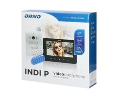 Orno Rinkinys Laisvų rankų vaizdo domofono rinkinys, spalvotas, 7 colių LCD, su artumo pultelio skaitytuvu, domofonas, įleidžiamas, INDI P