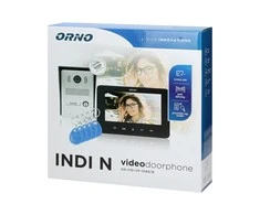 Orno Rinkinys Laisvų rankų vaizdo domofono rinkinys, spalvotas, 7 colių LCD, su artumo pultelio skaitytuvu, domofonas, montuojamas ant paviršiaus, INDI N