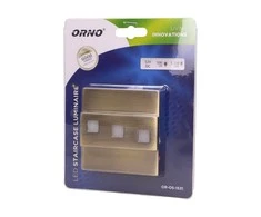 Orno LEPUS LED 1.2W, paviršinis laiptinės šviestuvas, 12V DC, 100lm, 6000K, žalvaris