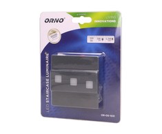 Orno LEPUS LED 1.2W, paviršinis laiptinės šviestuvas, 12V DC, 100lm, 6000K, grafito spalvos