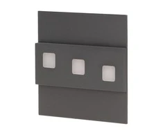 Orno LEPUS LED 1.2W, paviršinis laiptinės šviestuvas, 12V DC, 100lm, 3000K, grafito spalvos