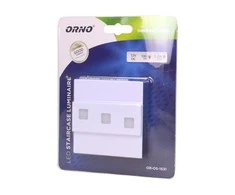 Orno LEPUS LED 1.2W, paviršinis laiptų šviestuvas, 12V DC, 100lm, 3000K, baltas