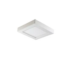 Orno LETI LED 12W, įleidžiamas šviestuvas, paviršinio montavimo, kvadratinis, 800lm, 3000K, baltas, su integruotu LED maitinimo šaltiniu