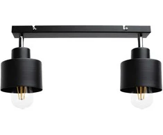 Pakabinamas šviestuvas Orno LISA sieninis ir lubinis šviestuvas, maks. galia 2x60W, E27, juodas, juostinis