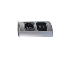 Orno Lizdas Baldų lizdas 1x2P+Z, 2xUSB