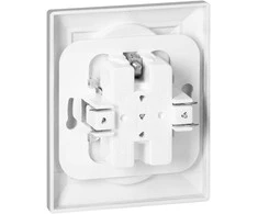 Gniazdo Lizdas Dvigubas kištukinis lizdas 2x2P Pearl, 16A, 250V, PT-5 P, baltas