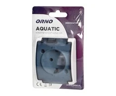 Orno Lizdas Lizdas 2P+Z Schuko AQUATIC, IP44, baltas, dūminis