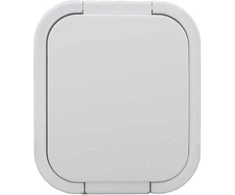 Gniazdo Lizdas Lizdas su išvestimi, 2P+Z, atsparus vandeniui, su atvartu B2, IP54, NT-16B2, baltas