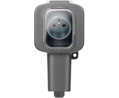 Orno Lizdas pojedyncze natynkowe, 2P+Z, AQUATIC HD, IP56, pilka