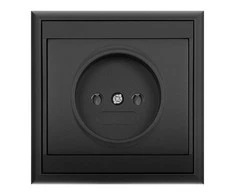 Gniazdo Lizdas Lizdas su išėjimu 2P Luna, 16A, 250V, PT-15L, juodas
