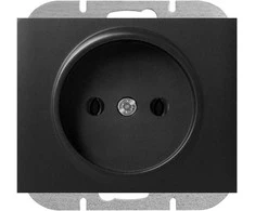 Gniazdo Lizdas Lizdas su išėjimu 2P Onyx, 16A, 250V, PT-15O, juodas