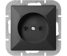 Gniazdo Lizdas Lizdas su išėjimu 2P Pearl, 16A, 250V, PT-15P, juodas