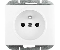Gniazdo Lizdas Lizdas su 2P+Z Onyx, 16A, 250V, PT-16O, baltas