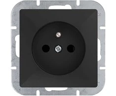 Gniazdo Lizdas Lizdas su 2P+Z Pearl, 16A, 250V, PT-16P, juodas