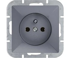 Gniazdo Lizdas Lizdas su 2P+Z Pearl, 16A, 250V, PT-16P, antracito spalvos
