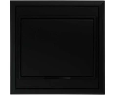Gniazdo Lizdas Lizdas su 2P+Z, Schuko, atsparus vandeniui su atvartu „Luna“, 16A, 250V, PT-17LH, juodas