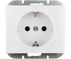 Gniazdo Vienguba įleidžiama rozetė Schuko Onyx, 16A, 250V, balta