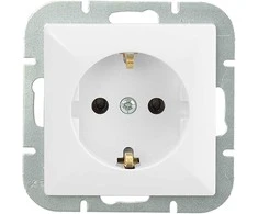 Gniazdo Lizdas Lizdas su 2P+Z Schuko Pearl, 16A, 250V, PT-17P, baltas